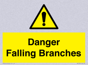 Danger Falling Branches